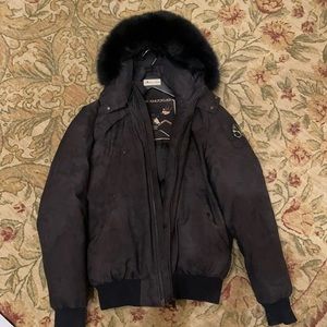 Limited Edition Moose Knuckles Camo Winter Bomber Jacket